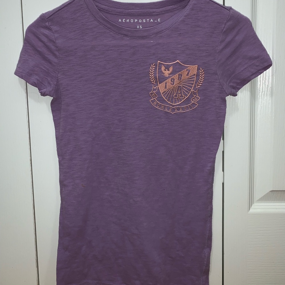 Collegiate style lavender shirt